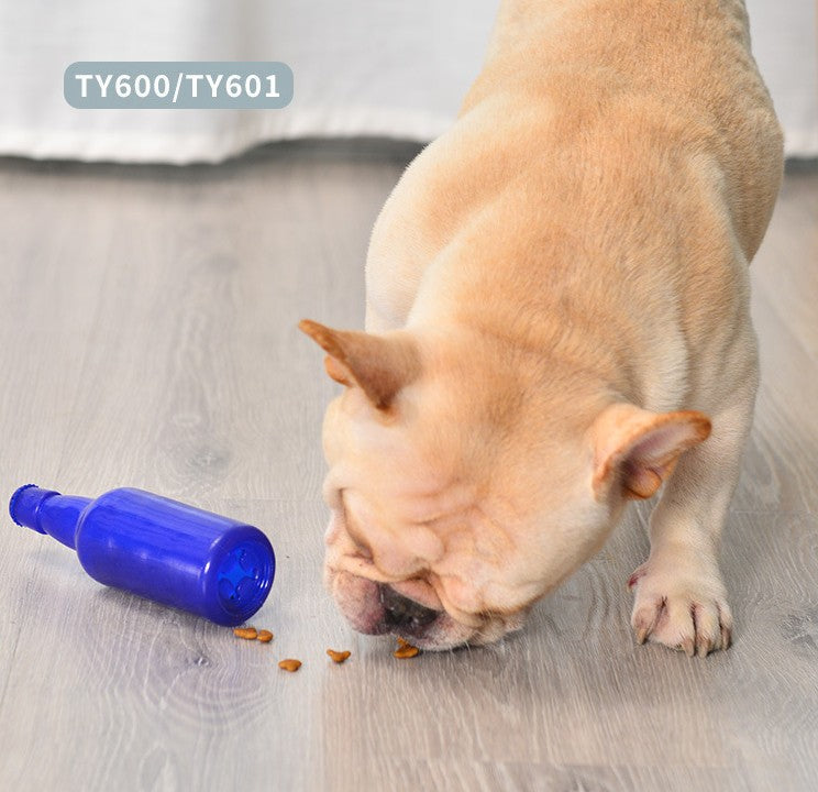 HKM-4637629 Durable Small Dog Puzzle Toy with Food Leakage Feature and Random Color Design