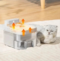 HKM-463763 Smart Pet Water Fountain with APP Control and Dirty-Water Separation for Small Animals