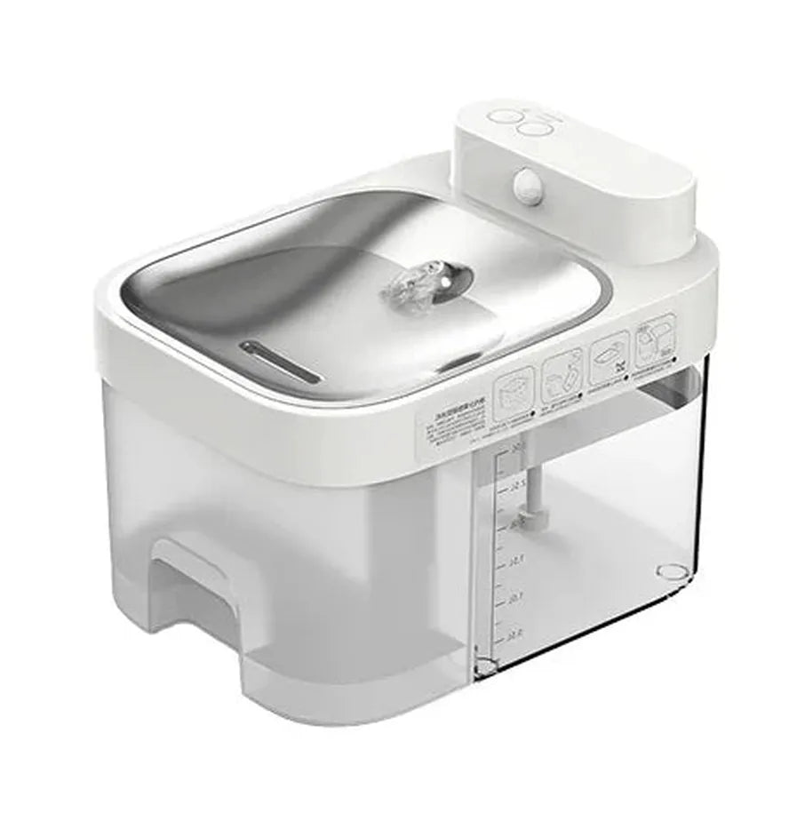 HKM-463763 Smart Pet Water Fountain with APP Control and Dirty-Water Separation for Small Animals