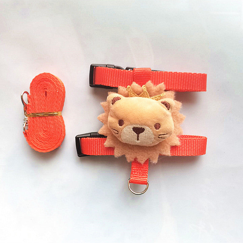 HKM-4638269 Small Pet Harness and Leash Set for Cats and Dogs - Secure and Comfortable Walking Solution