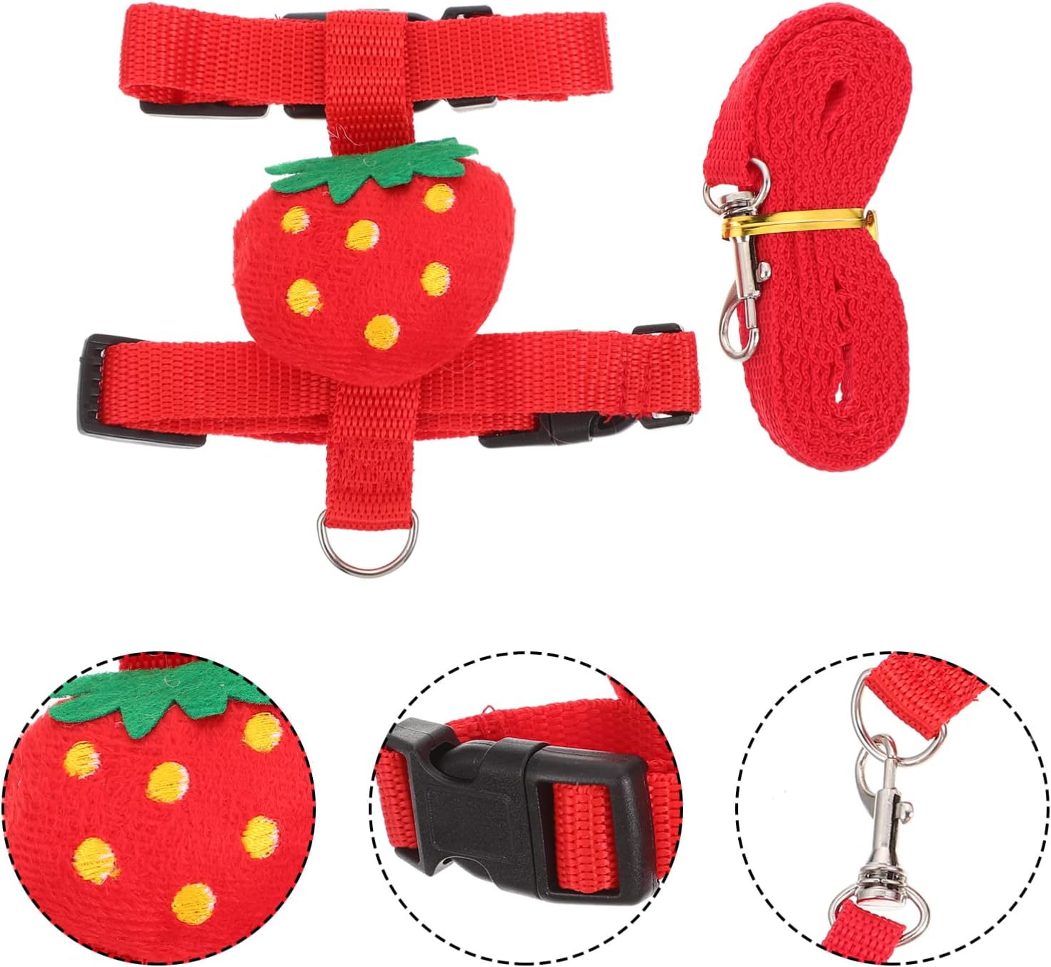HKM-4638269 Small Pet Harness and Leash Set for Cats and Dogs - Secure and Comfortable Walking Solution