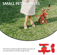 HKM-4638269 Small Pet Harness and Leash Set for Cats and Dogs - Secure and Comfortable Walking Solution
