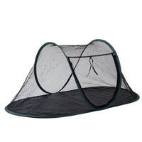 HKM-4640829 Tent Pet Bed for Dogs and Cats - Portable Travel Nest in Black, Green, and Orange Cloth
