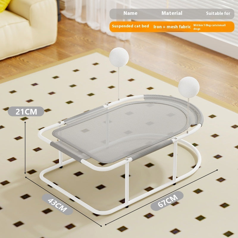 HKM-4641213 Breathable Large Cat and Puppy Kennel in Gray, Yellow, or Linen