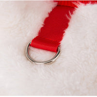 HKM-4641341 Adorable Plush Bear Dog Coat with Leash Ring for Small Dogs