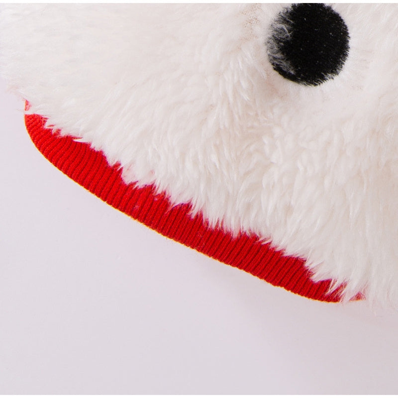 HKM-4641341 Adorable Plush Bear Dog Coat with Leash Ring for Small Dogs