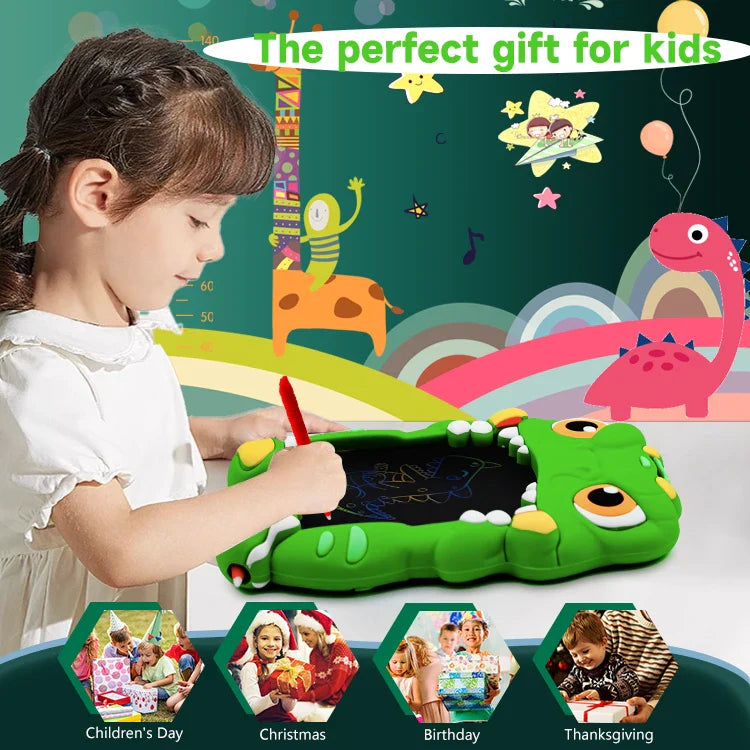 HKM-464275 LCD Writing Tablet 4.5 Inch Doodle Drawing Pad with Schoolbag Backpack Pendant for Children