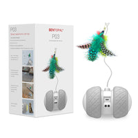HKM-4643389 Rechargeable Automatic Cat Toy with LED Lights and Independent Dual-Motor Drive