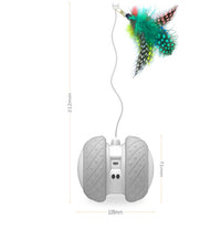 HKM-4643389 Rechargeable Automatic Cat Toy with LED Lights and Independent Dual-Motor Drive