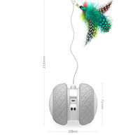 HKM-4643389 Rechargeable Automatic Cat Toy with LED Lights and Independent Dual-Motor Drive