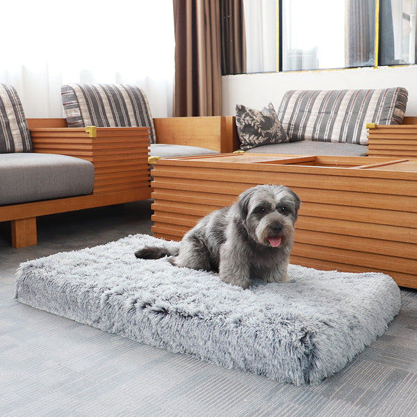 HKM-4644413 Plush Pet Cushion for Dogs and Cats - Soft Cloth Kennel in Multiple Sizes and Colors