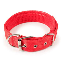 HKM-4644541 Nylon Dog Collars in Blue, Black, Red, and Green for Small to Large Breeds