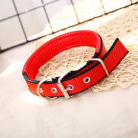 HKM-4644541 Nylon Dog Collars in Blue, Black, Red, and Green for Small to Large Breeds