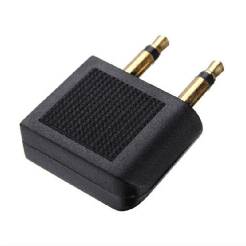 HKM-464467 Dual 3.5mm Mono to Stereo Jack Conversion Adapter for Airline Headphones