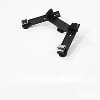 HKM-464531 Dual Hot Shoe Photography Flash Bracket with Adjustable Arm for Versatile Lighting Solutions