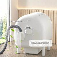 HKM-464595 Automatic Self-Cleaning Cat Litter Box with Wi-Fi Remote Control and Eco-Friendly Design