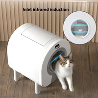 HKM-464595 Automatic Self-Cleaning Cat Litter Box with Wi-Fi Remote Control and Eco-Friendly Design