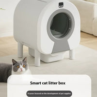 HKM-464595 Automatic Self-Cleaning Cat Litter Box with Wi-Fi Remote Control and Eco-Friendly Design