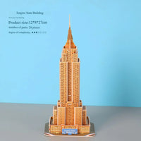 HKM-464595 Handmade 3D Paper Puzzle of World Famous Architecture for Kids - Educational Gift Toy