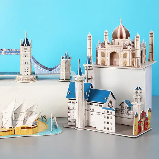 HKM-464595 Handmade 3D Paper Puzzle of World Famous Architecture for Kids - Educational Gift Toy