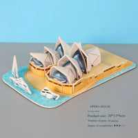 HKM-464595 Handmade 3D Paper Puzzle of World Famous Architecture for Kids - Educational Gift Toy