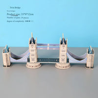 HKM-464595 Handmade 3D Paper Puzzle of World Famous Architecture for Kids - Educational Gift Toy