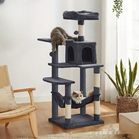 HKM-464595 Sisal Cat Climbing Frame with Scratching Pole in Multiple Colors