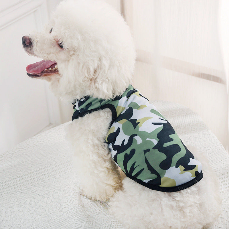 HKM-4648125 Camouflage Vest for Dogs - Stylish and Durable Pet Apparel in Various Sizes