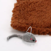HKM-4648509 Hemp Cat Scratch Board with Plush Surface - 48 x 31 cm Teaser Toy