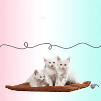 HKM-4648509 Hemp Cat Scratch Board with Plush Surface - 48 x 31 cm Teaser Toy