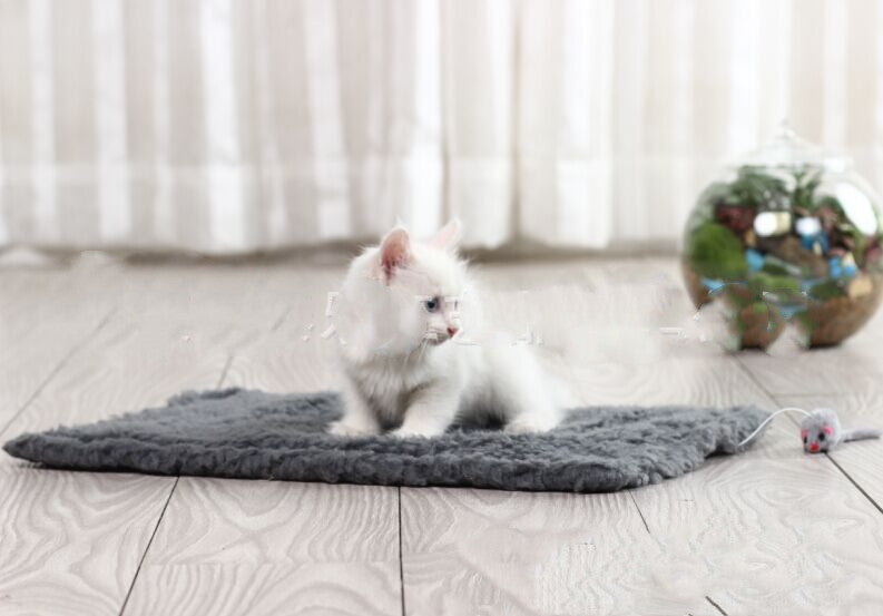 HKM-4648509 Hemp Cat Scratch Board with Plush Surface - 48 x 31 cm Teaser Toy