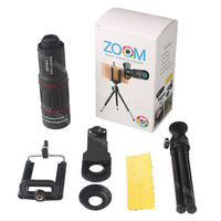 HKM-464851 18X Zoom Telescope Lens with Universal Clip and Flexible Tripod for Samsung Smartphones