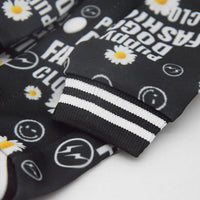 HKM-4648893 Casual Black Acrylic T-Shirt for Dogs in Various Sizes