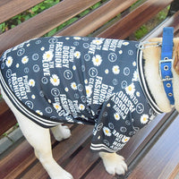 HKM-4648893 Casual Black Acrylic T-Shirt for Dogs in Various Sizes