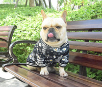 HKM-4648893 Casual Black Acrylic T-Shirt for Dogs in Various Sizes