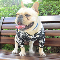 HKM-4648893 Casual Black Acrylic T-Shirt for Dogs in Various Sizes