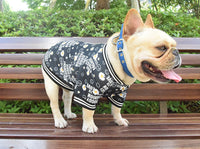 HKM-4648893 Casual Black Acrylic T-Shirt for Dogs in Various Sizes