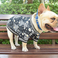 HKM-4648893 Casual Black Acrylic T-Shirt for Dogs in Various Sizes