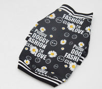 HKM-4648893 Casual Black Acrylic T-Shirt for Dogs in Various Sizes