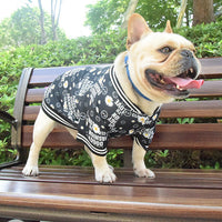 HKM-4648893 Casual Black Acrylic T-Shirt for Dogs in Various Sizes