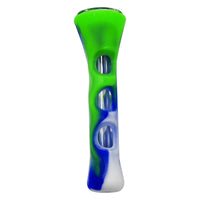 HKM-464979 Portable Silicone Glass Pipe with Windproof Function and Multi-Use Features