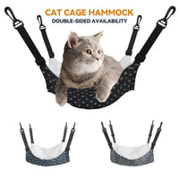 HKM-4649917 Cotton Flannel Hanging Bed for Cats, Small Animals, and Rodents - Multiple Sizes Available