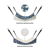 HKM-4649917 Cotton Flannel Hanging Bed for Cats, Small Animals, and Rodents - Multiple Sizes Available