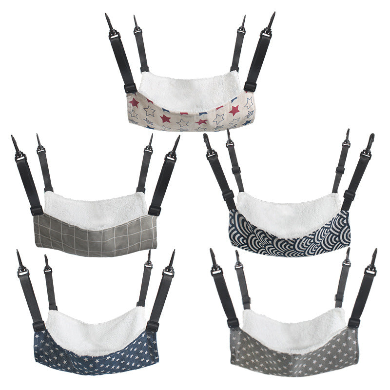 HKM-4649917 Cotton Flannel Hanging Bed for Cats, Small Animals, and Rodents - Multiple Sizes Available