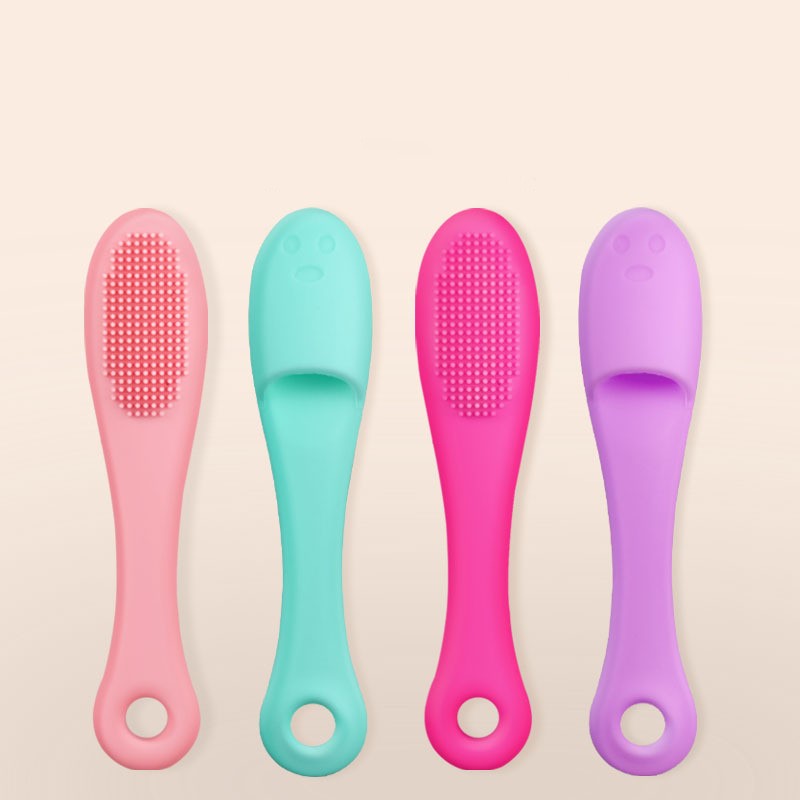 HKM-4650173 Pet Silicone Finger Toothbrush for Effective Tooth Stain Removal