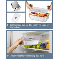 HKM-465043 Portable Electric Thermal Lunch Box with Stainless Steel for Car and Home Use