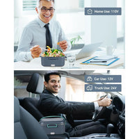 HKM-465043 Portable Electric Thermal Lunch Box with Stainless Steel for Car and Home Use