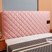 HKM-465107 Thickened Anti-Slip Cloth Bedside Dust Cover in Grid Pattern - Multiple Sizes Available