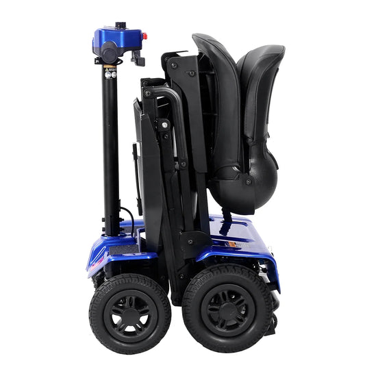 HKM-465171 All-Terrain 4-Wheel Electric Mobility Scooter - Fully Automatic, Folding Design, 18km Range, Max Speed 8KM/H