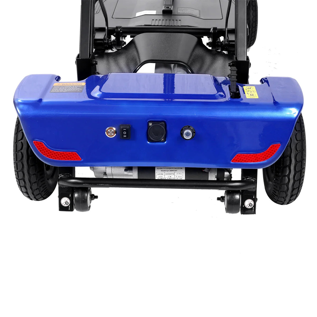 HKM-465171 All-Terrain 4-Wheel Electric Mobility Scooter - Fully Automatic, Folding Design, 18km Range, Max Speed 8KM/H